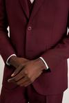 Burton Skinny Fit Burgundy Suit Jacket thumbnail 4