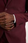 Burton Skinny Fit Burgundy Suit Jacket thumbnail 5