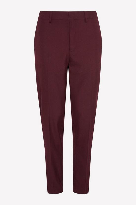 Burton Slim Fit Burgundy Suit Trousers 4