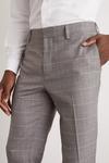 Burton Skinny Fit Grey Fine Check Suit Trousers thumbnail 2