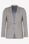 Burton Skinny Fit Grey Fine Check Suit Jacket thumbnail 4