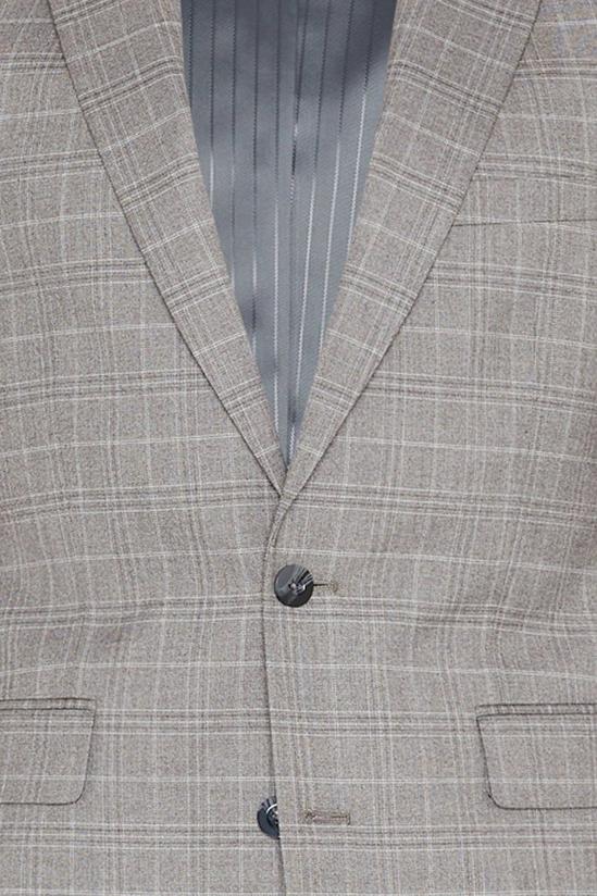 Burton Skinny Fit Grey Fine Check Suit Jacket 5