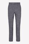 Burton Slim Fit Navy Textured Pow Check Suit Trousers thumbnail 4