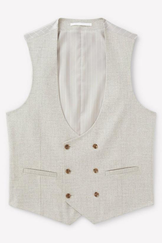 Burton Skinny Fit Neutral Semi Plain Waistcoat 2