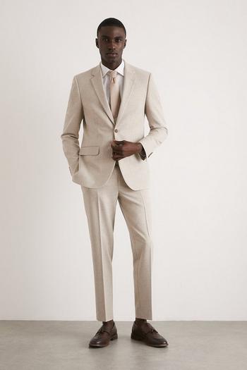 Related Product Skinny Fit Neutral Semi Plain Suit Trousers