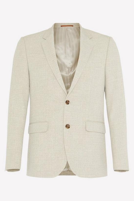 Burton Skinny Fit Neutral Semi Plain Suit Jacket 2