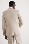 Burton Skinny Fit Neutral Semi Plain Suit Jacket thumbnail 3
