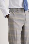 Burton Slim Fit Grey Highlight Check Suit Trousers thumbnail 2