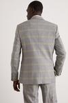 Burton Slim Fit Double Breasted Grey Highlight Check Suit Jacket thumbnail 3