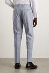 Burton Slim Fit Light Blue Puppytooth Suit Trousers thumbnail 3