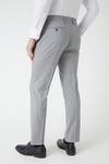 Burton Slim Fit Light Grey Textured Suit Trousers thumbnail 3