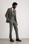 Burton Slim Fit Khaki Fine Twill Suit Trouser thumbnail 1