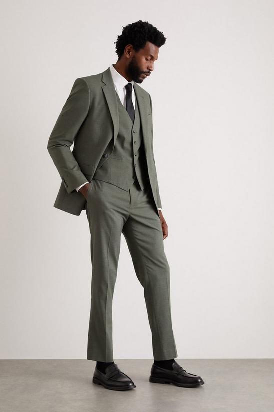 Burton Slim Fit Khaki Fine Twill Suit Trouser 1