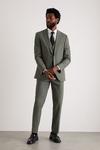 Burton Slim Fit Khaki Fine Twill Suit Jacket thumbnail 1
