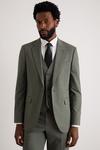 Burton Slim Fit Khaki Fine Twill Suit Jacket thumbnail 2