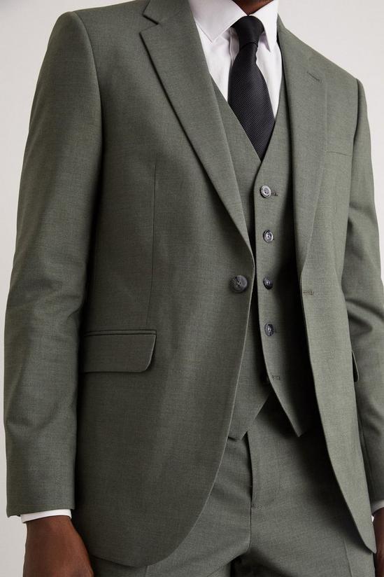Burton Slim Fit Khaki Fine Twill Suit Jacket 4
