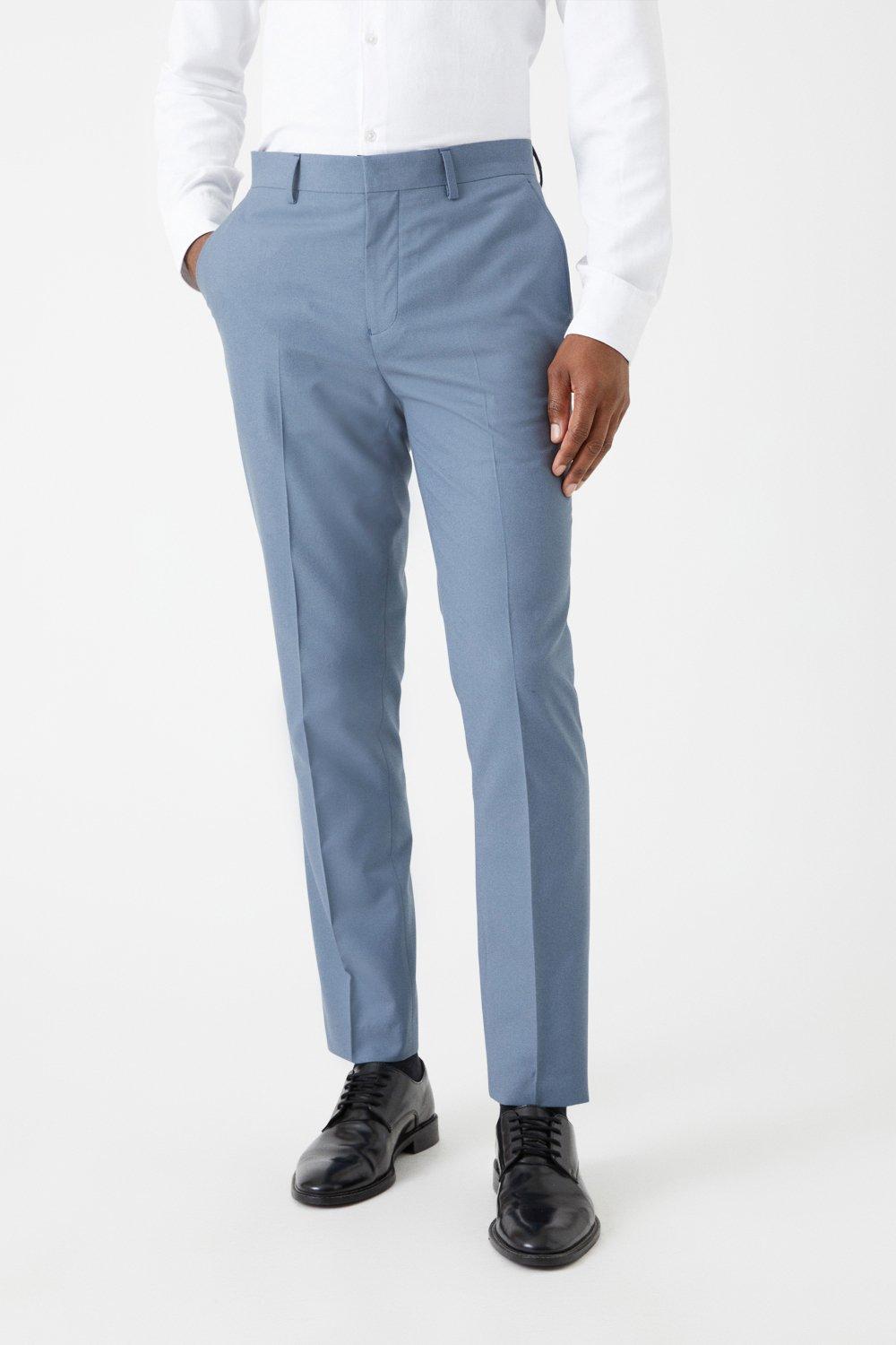 Slim fit best sale blue pants