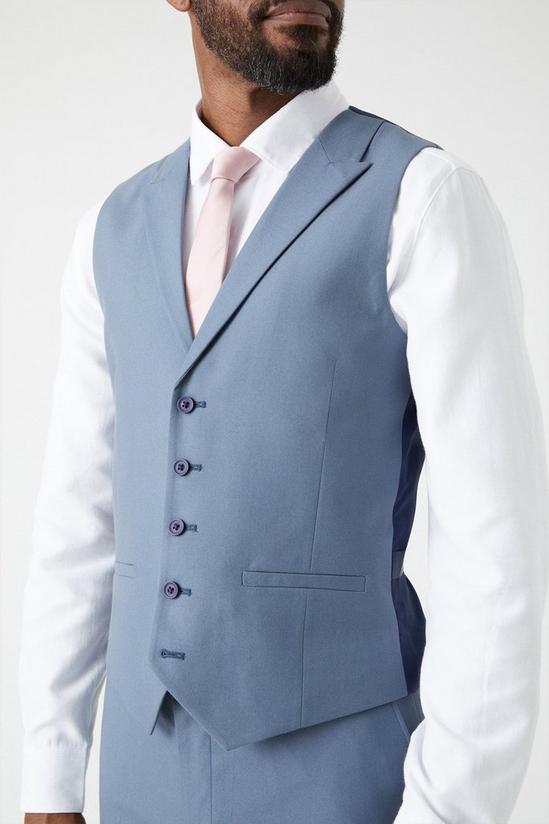 Burton Slim Fit Blue Waistcoat 2