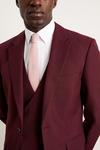 Burton Slim Fit Burgundy Suit Jacket thumbnail 4