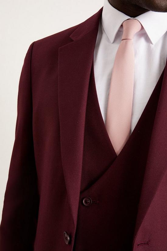 Burton Slim Fit Burgundy Suit Jacket 5