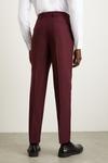Burton Skinny Fit Burgundy Suit Trousers thumbnail 3