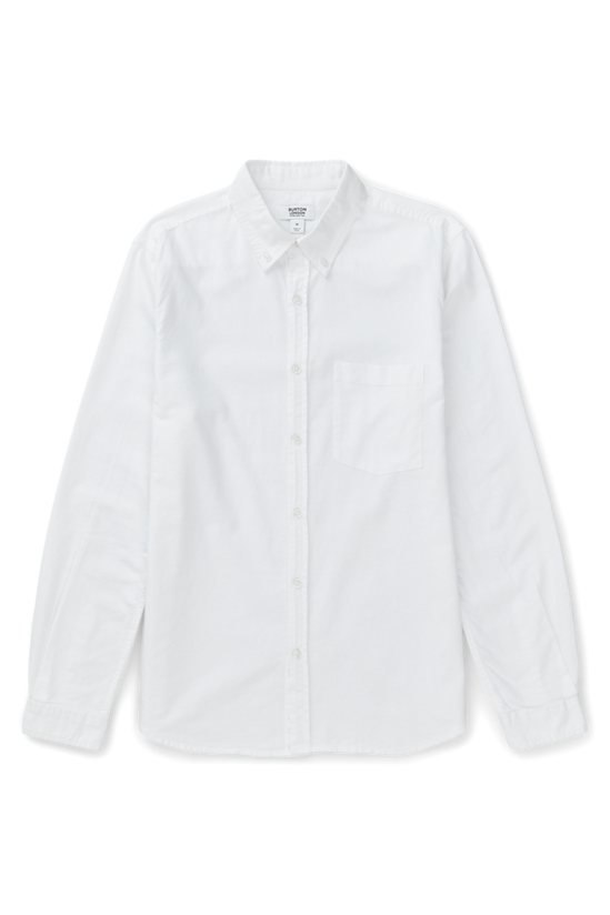 Burton Long Sleeve Chest Pocket Oxford Shirt 4