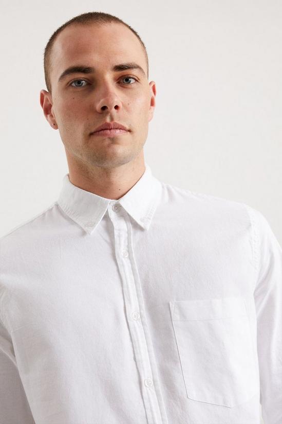 Burton Long Sleeve Chest Pocket Oxford Shirt 5