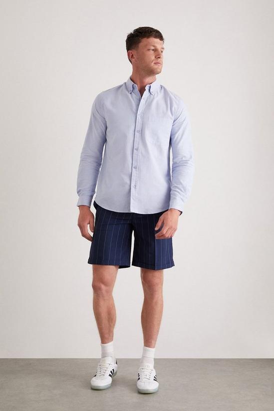 Burton Light Blue Long Sleeve Pocket Oxford Shirt 2