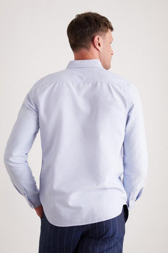 Burton Light Blue Long Sleeve Pocket Oxford Shirt 5