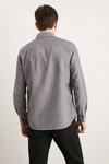 Burton Charcoal Long Sleeve Pocket Oxford Shirt thumbnail 3