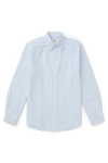 Burton White And Blue Long Sleeve Pocket Oxford Shirt thumbnail 4