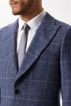 Burton Slim Fit Grey Check Tweed Suit Jacket thumbnail 5