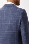 Burton Slim Fit Grey Check Tweed Suit Jacket thumbnail 6