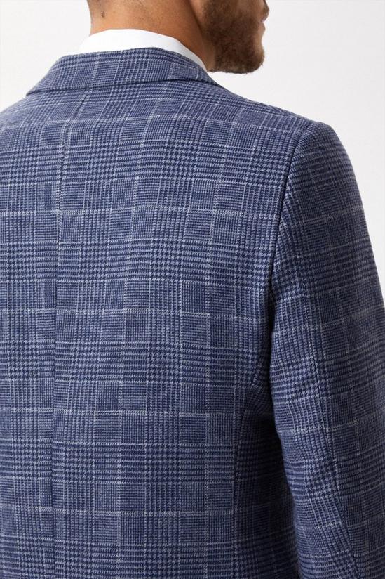 Burton Slim Fit Grey Check Tweed Suit Jacket 6