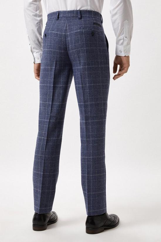 Burton Slim Fit Grey Check Tweed Suit Trousers 3