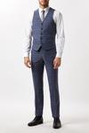 Burton Slim Fit Grey Check Tweed Suit Waistcoat thumbnail 1