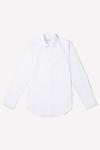 Burton White Skinny Fit Long Sleeve Easy Iron Shirt thumbnail 5