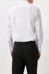 Burton White Tailored Fit Long Sleeve Easy Iron Shirt thumbnail 3