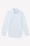 Burton Blue Tailored Fit Long Sleeve Easy Iron Shirt thumbnail 5