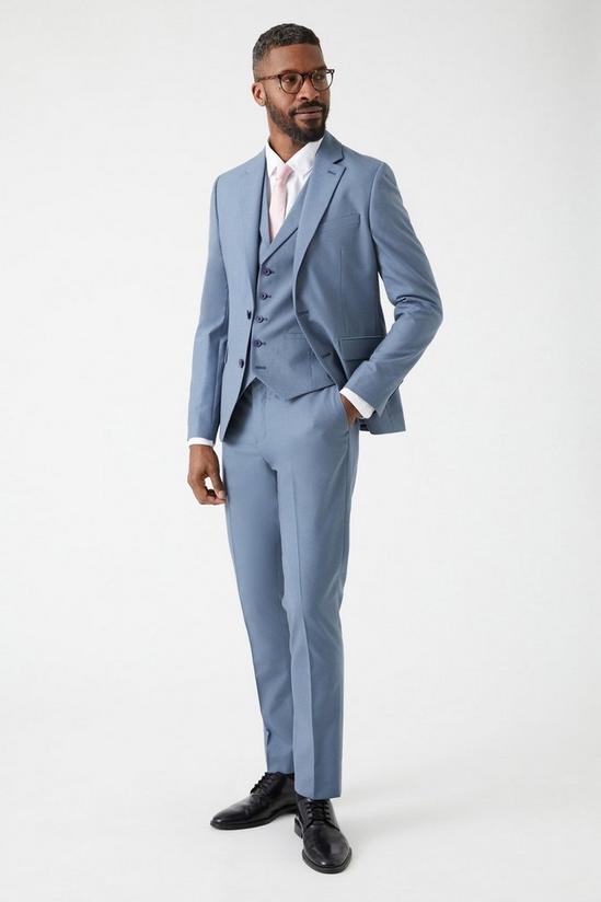 Burton Slim Fit Blue Suit Jacket 2