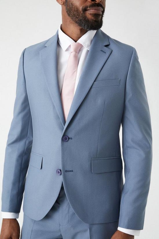 Burton Slim Fit Blue Suit Jacket 4