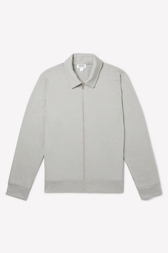 Burton Light Grey Premium Zip Through Collared Jacket 5