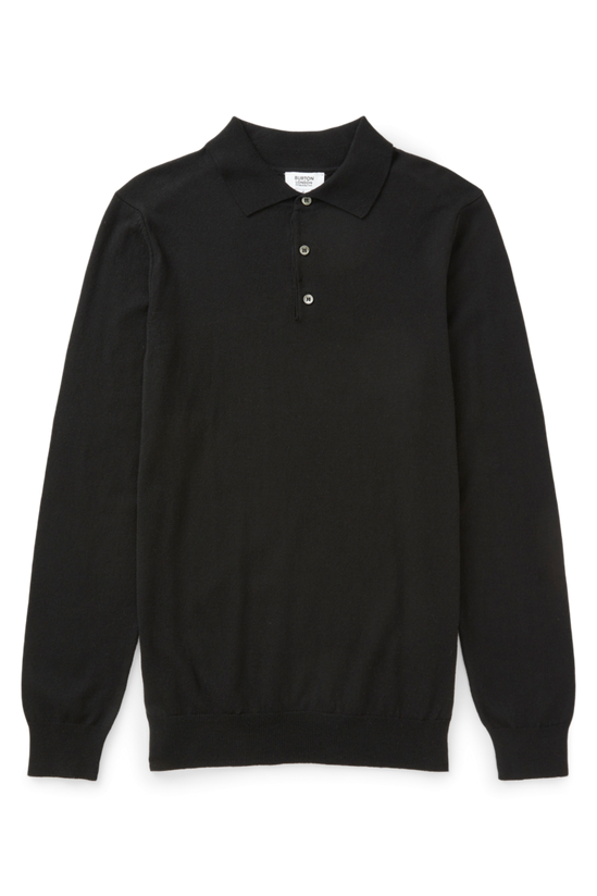Burton Cotton Rich Knitted Polo Shirt 4