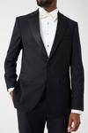 Burton Slim Fit Black Tuxedo Suit Jacket thumbnail 3