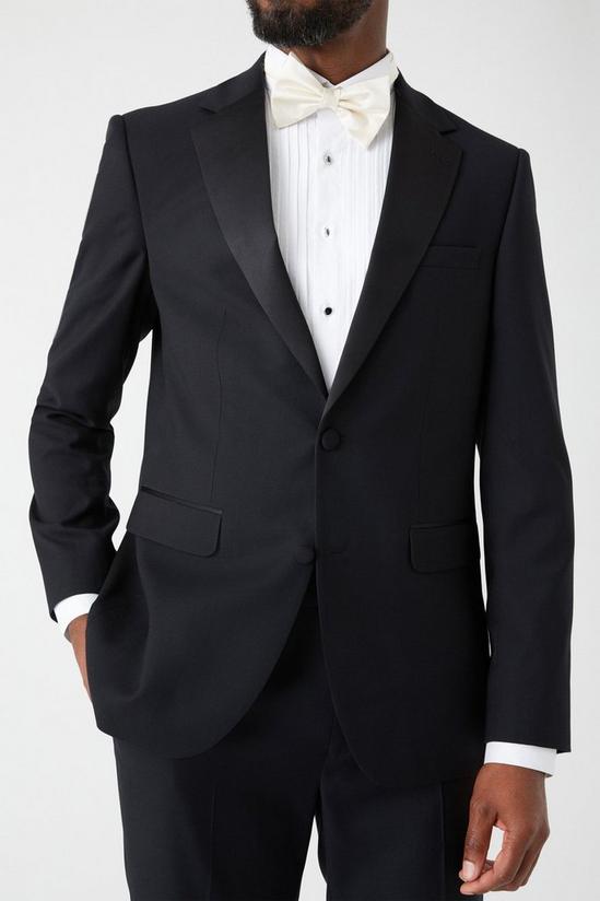 Burton Slim Fit Black Tuxedo Suit Jacket 3