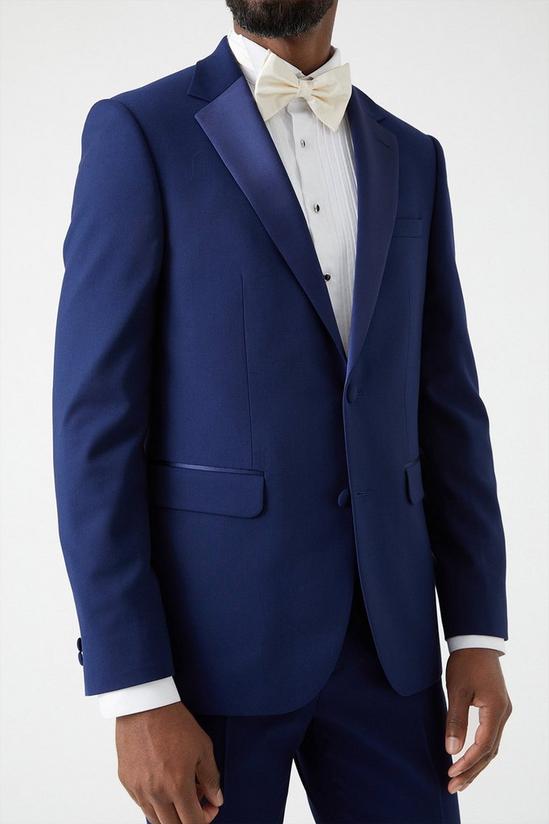 Burton Slim Fit Navy Tuxedo Suit Jacket 4