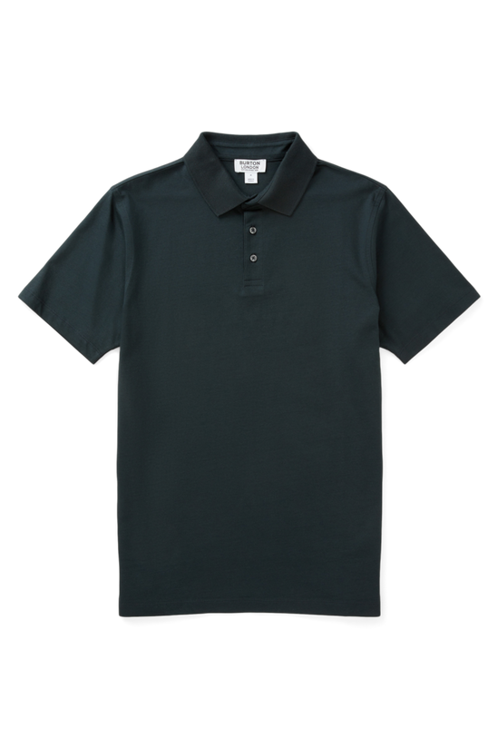Burton Mercerised Rib Collar Polo Shirt 4