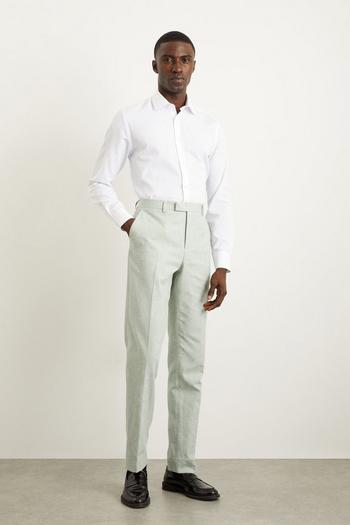 Related Product Slim Fit Khaki Linen Suit Trousers