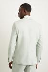 Burton Slim Fit Khaki Linen Suit Jacket thumbnail 3