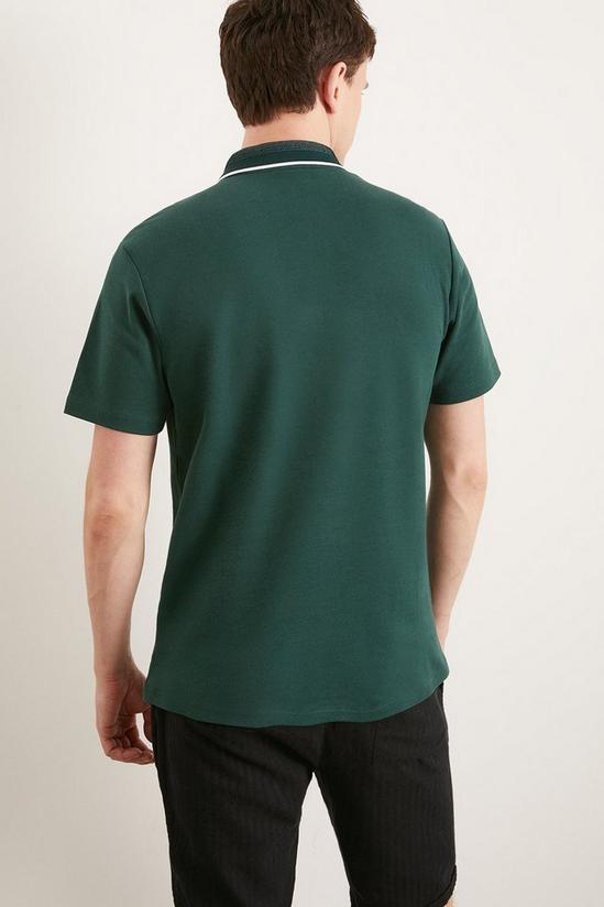 Burton Jacquard Collar Zip Polo Shirt 3